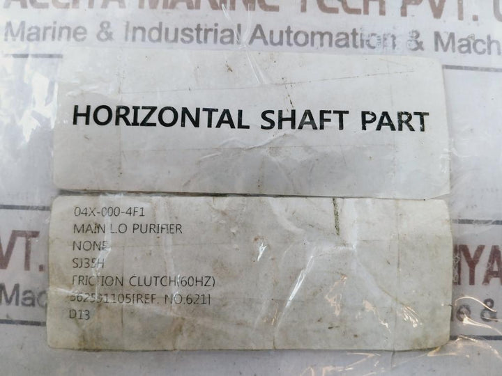 362591105 Horizontal Shaft Part For Main L.O. Purifier Flexion Clutch Yso-18-p-060