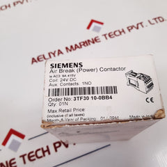 Siemens 3Tf30 10-0B Air Break (Power) Contactor 3Tf30