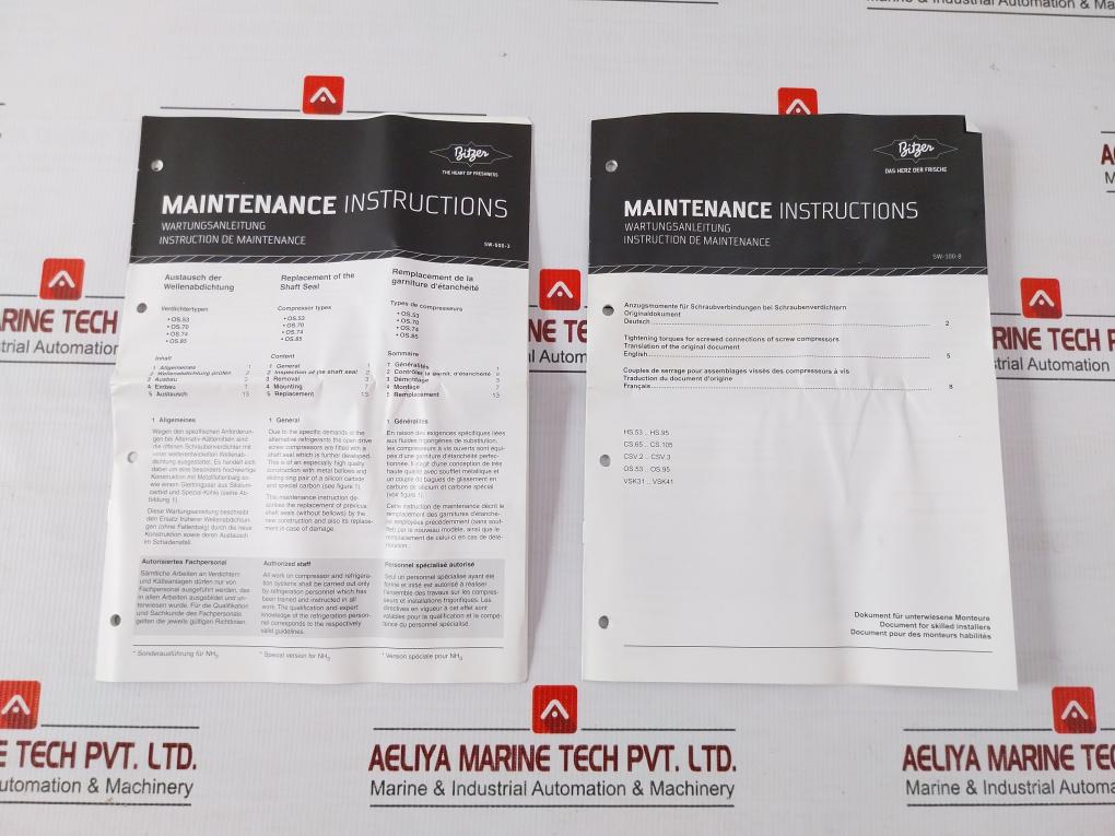 37400401 Bitzer Sliding Ring Seal Kit 2T.2/2N.2 Shaft Seal-2T/N.2