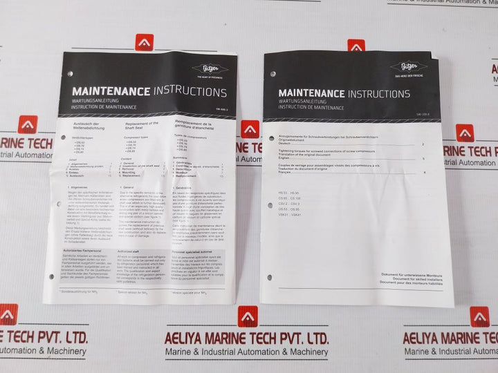 37400401 Bitzer Sliding Ring Seal Kit 2T.2/2N.2 Shaft Seal-2T/N.2