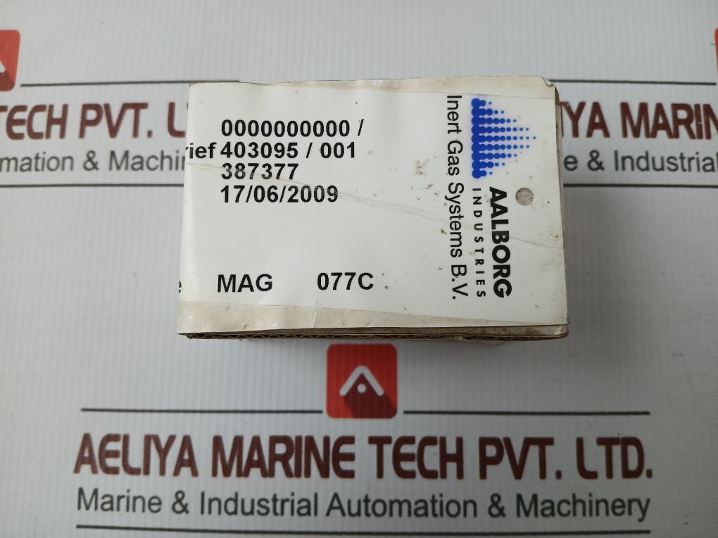 387377 Manual Adjustment Valve For Igt Gas System Aalborg Industries