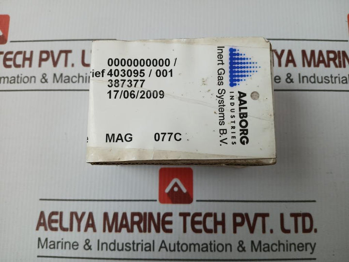 387377 Manual Adjustment Valve For Igt Gas System Aalborg Industries
