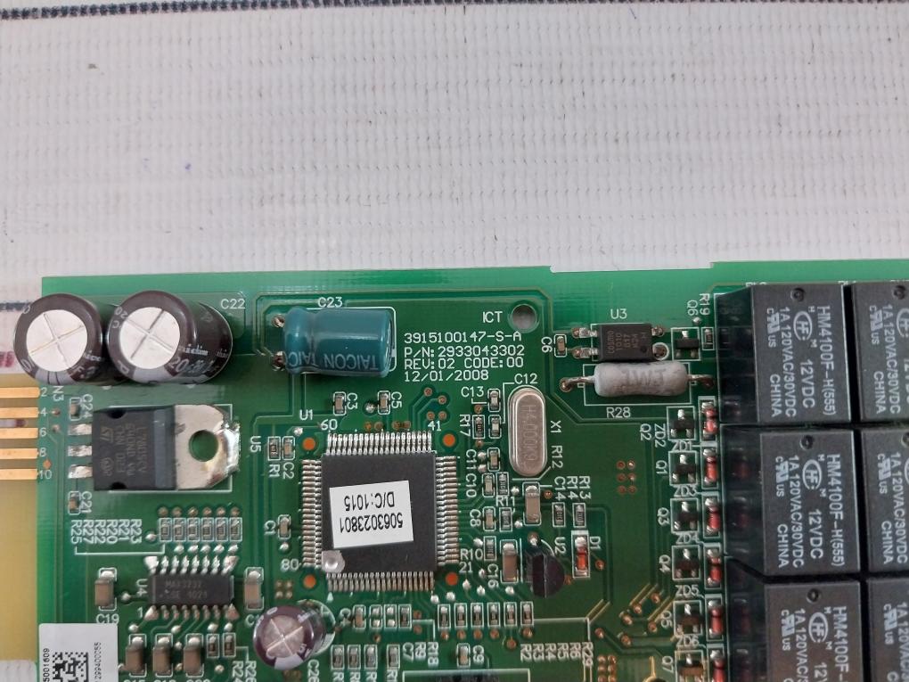 3915100147-s-a 2933043302 Relay I/O Card Rev: 02