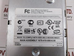 3Com Office Connect Ethernet Network Switch 1A Max Switch 8