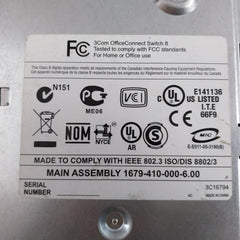 3Com Office Connect Ethernet Network Switch 1A Max Switch 8