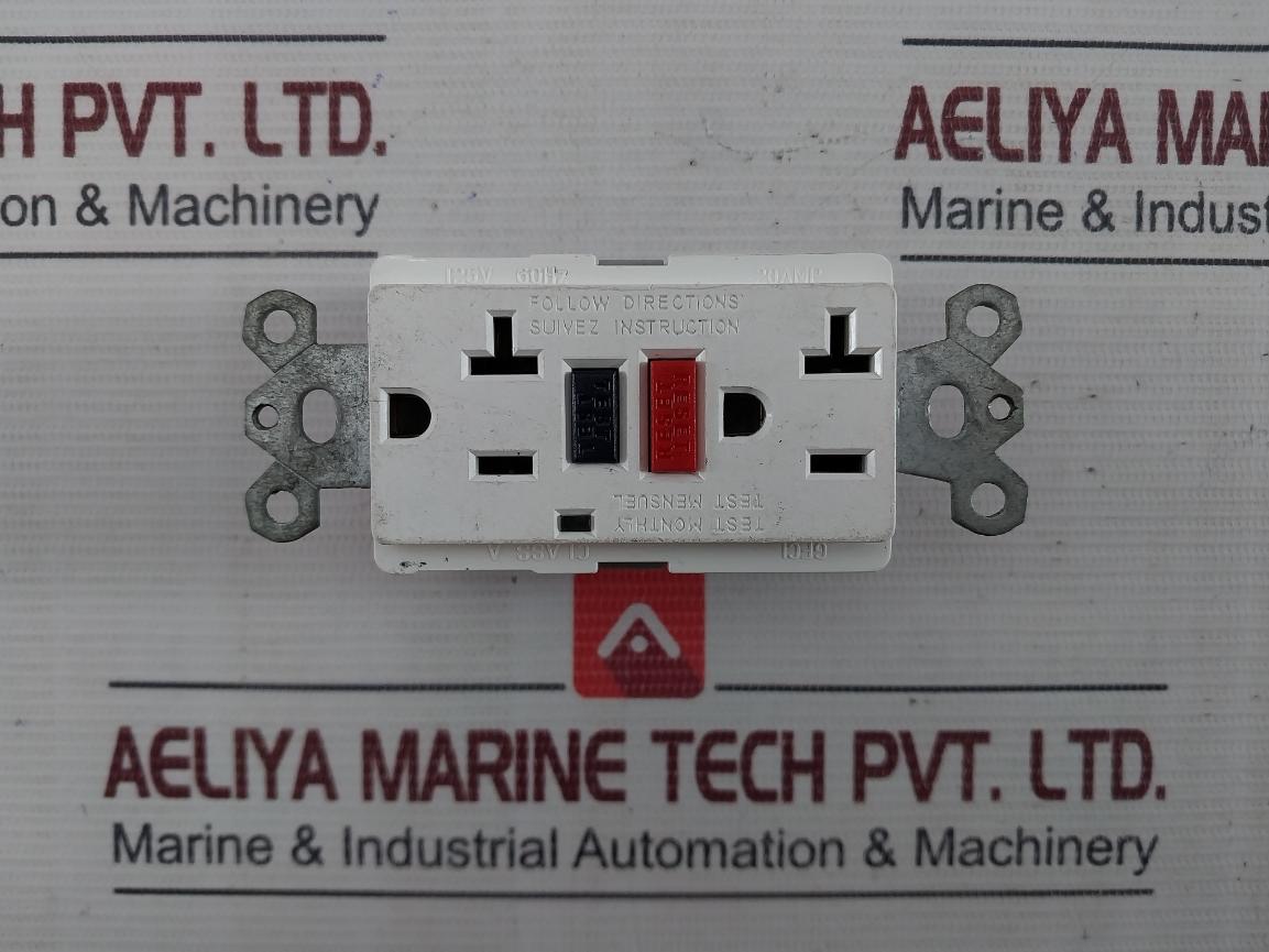 3Grace Gfci Duplex Receptacle 125V 60Hz 20Amp Class A