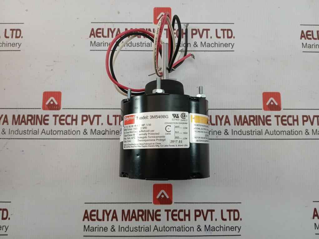3M549Bg Air Over Motor 1/30Hp, 1550Rpm 2-speed Dayton