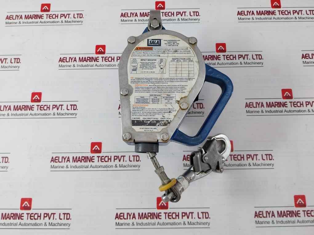 3M Dbi-sala 3400827 Sealed-blok Self-retracting Lifeline W/ Ss Cable 7X19 Rev.C