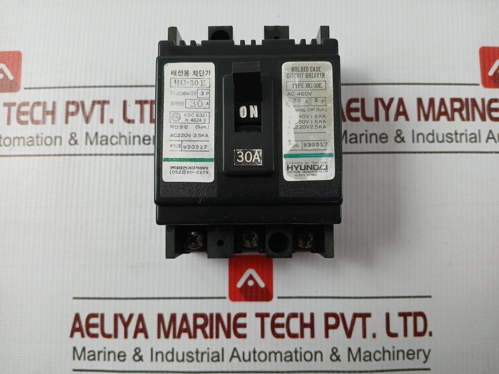 3P Molded Case Circuit Breaker 30A Ho-30E Hyundai