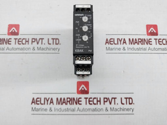 3P Monitoring Relay 200-240Vac 4.4Va 50/60Hz Omron K8Ak-pm1