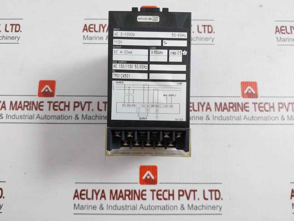 3 Phase 3 Wire Watt Transducer Egm-23A Toyo Keiki 50/60Hz Output Dc 4-20Ma