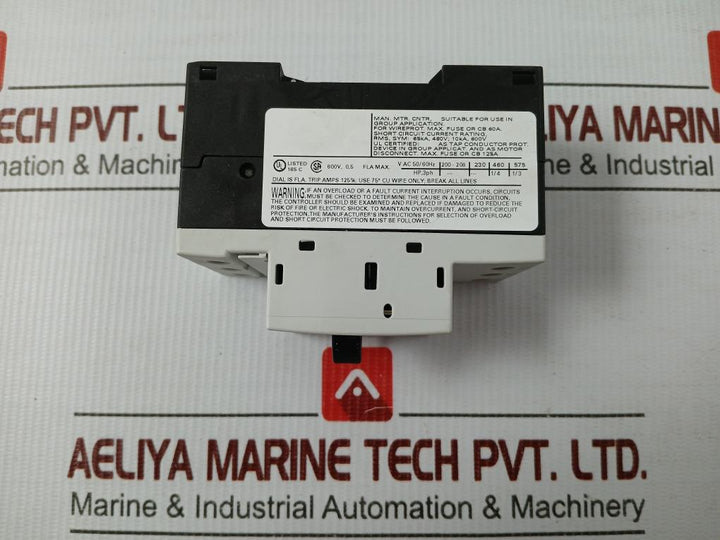 3Rv1011-0Fa10 Siemens 600V Circuit Breaker For Motor Protection