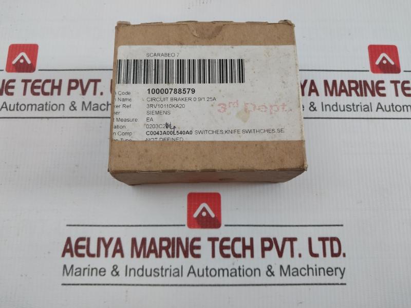 3Rv1011-0Ka20 Circuit Breaker For Motor Protection Siemens