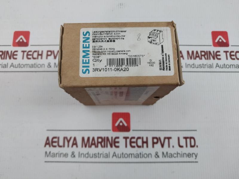 3Rv1011-0Ka20 Circuit Breaker For Motor Protection Siemens