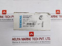 3Rv1021-1Ba15 Siemens Circuit Breaker 1.4-2A 6Kv