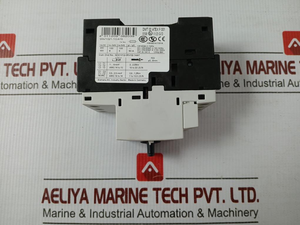 3Rv1021-1Ga15 Molded-case Circuit Breaker Siemens 600V