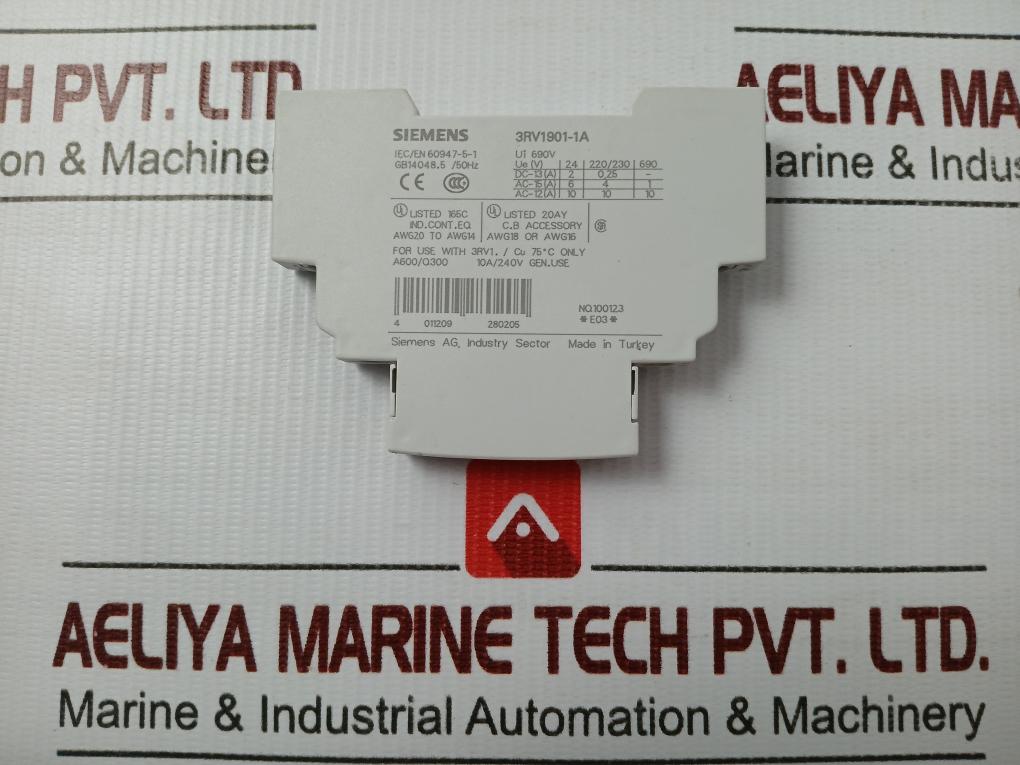 3Rv1901-1A Auxiliary Contact Block Siemens 10A/240V