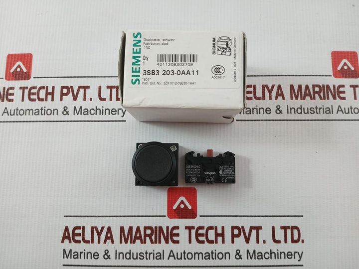 3Sb3 203-0Aa11 Push Button With Contact Block 50 Hz Siemens