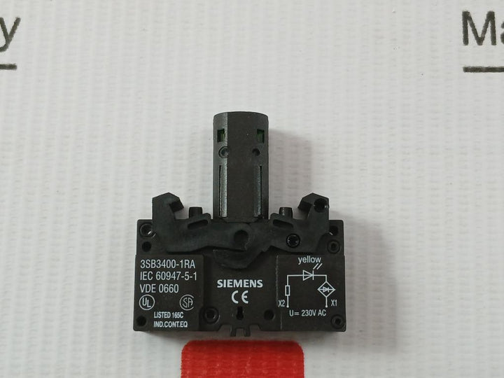 3Sb3 252-6Ba30 22Mm Siemens Plastic Round Complete Unit Combination 230V