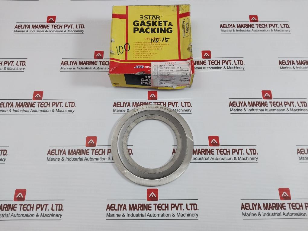 3 Star 316/F.G 316 Asme B16. 20 4-150 Spiral Wound Gasket