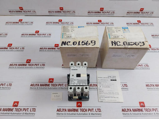 3Tf47 22-0Xn2 Siemens Contactor 63A Ac3 30Kw 400V 2No+2Nc