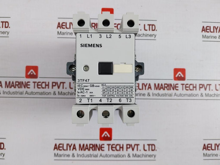 3Tf47 22-0Xn2 Siemens Contactor 63A Ac3 30Kw 400V 2No+2Nc