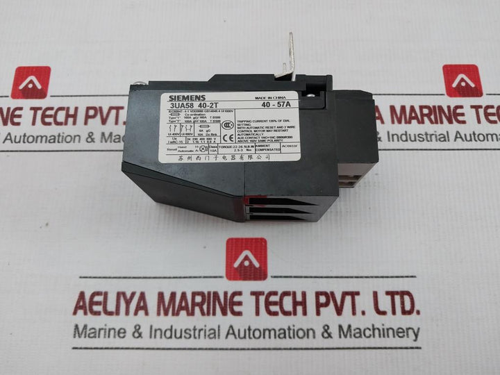 3Ua58 40-2T Siemens 690V Thermal Delayed Overload Relay