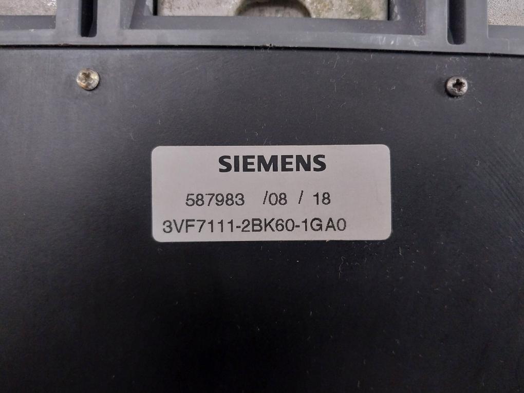 3Vf7111-2Bk60-1Ga0 Three & Four-pole Circuit Breaker Siemens Ac 50/60Hz 480V