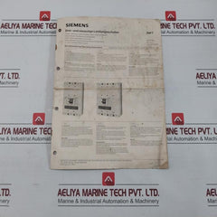 3Vf7111-2Bk60-1Ga0 Three & Four-pole Circuit Breaker Siemens Ac 50/60Hz 480V