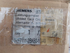 3Vf7111-2Bk60-1Ga0 Three & Four-pole Circuit Breaker Siemens Ac 50/60Hz 480V