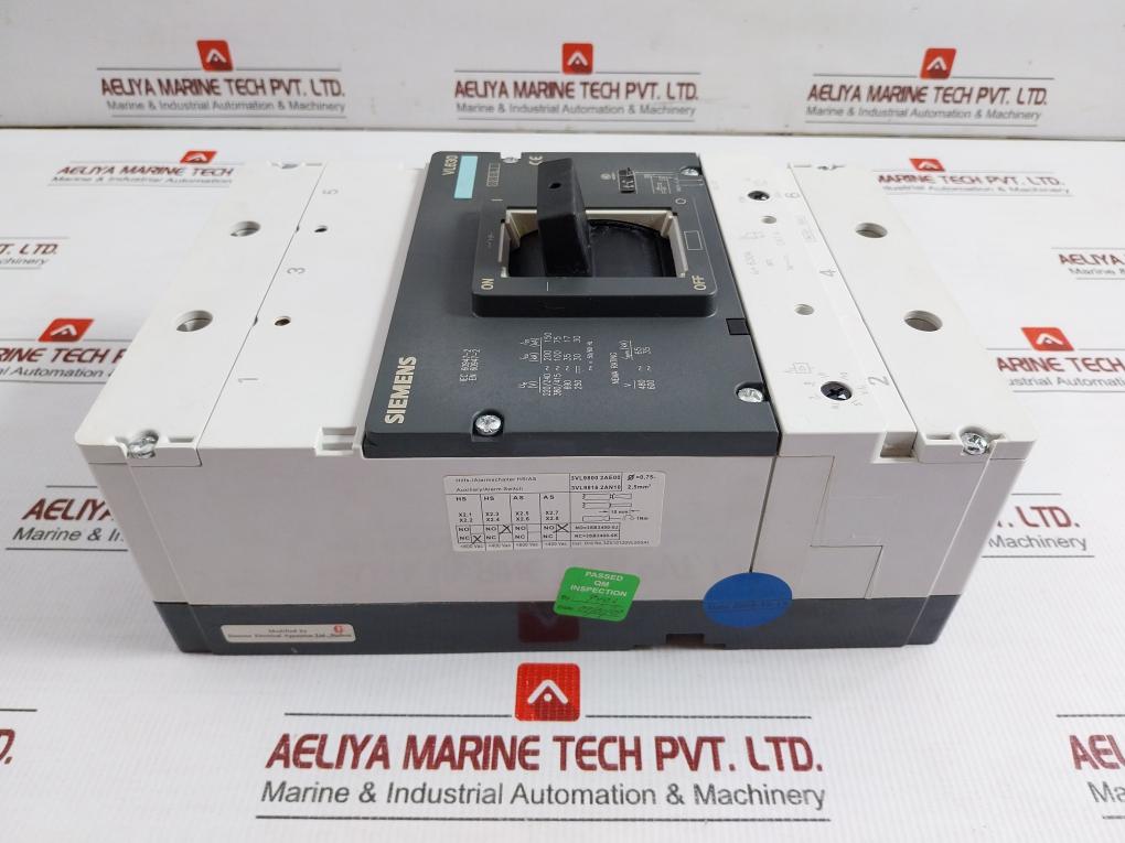 3Vl5763-3Aa36-0Aa0 Circuit Breaker 500-630A Siemens