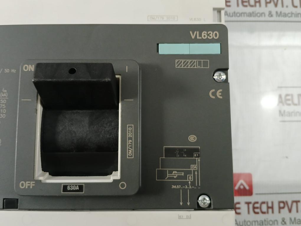 3Vl5763-3Dc36-0Ae1 Molded Case Circuit Breaker 50˚C 100Ka/415V~ Siemens