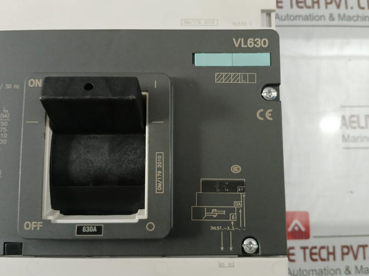3Vl5763-3Dc36-0Ae1 Molded Case Circuit Breaker 50˚C 100Ka/415V~ Siemens