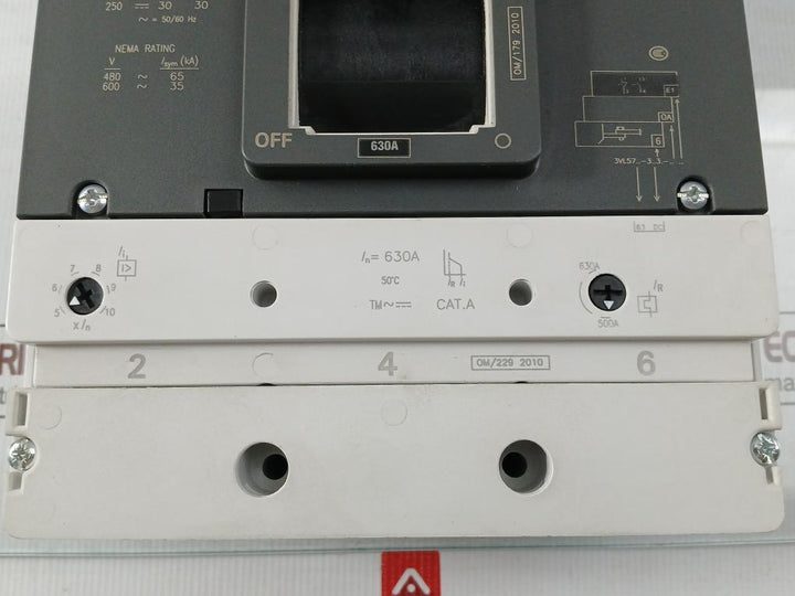 3Vl5763-3Dc36-0Ae1 Molded Case Circuit Breaker 50˚C 100Ka/415V~ Siemens