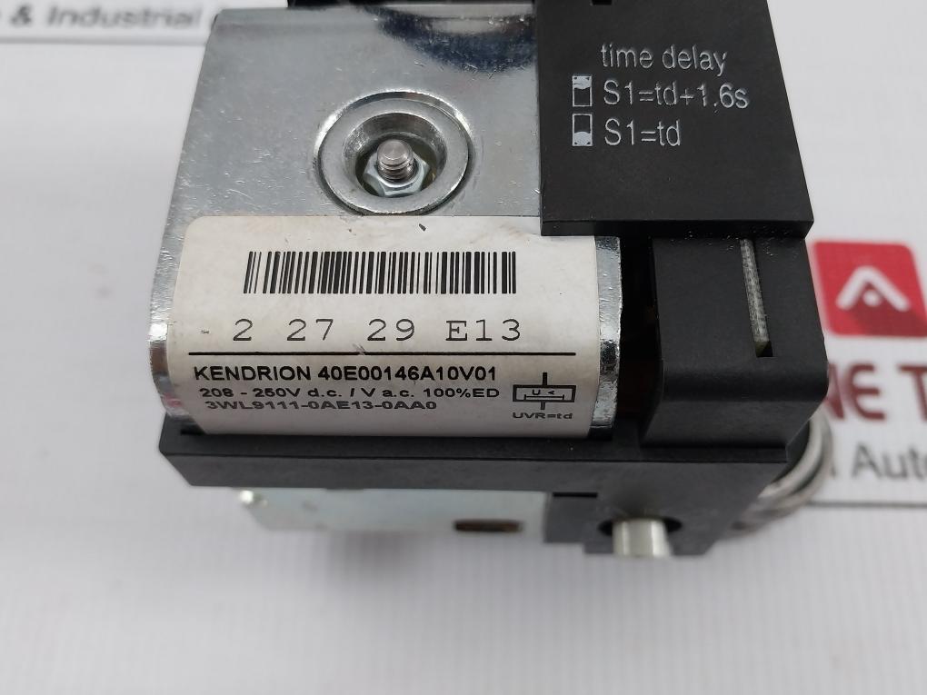 3Wl9111-0Ae13-0Aa0 Shunt Trip For Circuit Breaker Kendrion 208-250Vdc
