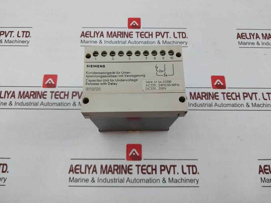 3Wx 31 56-3Jj00 Capacitor Unit For Undervoltage Release With Delay Siemens