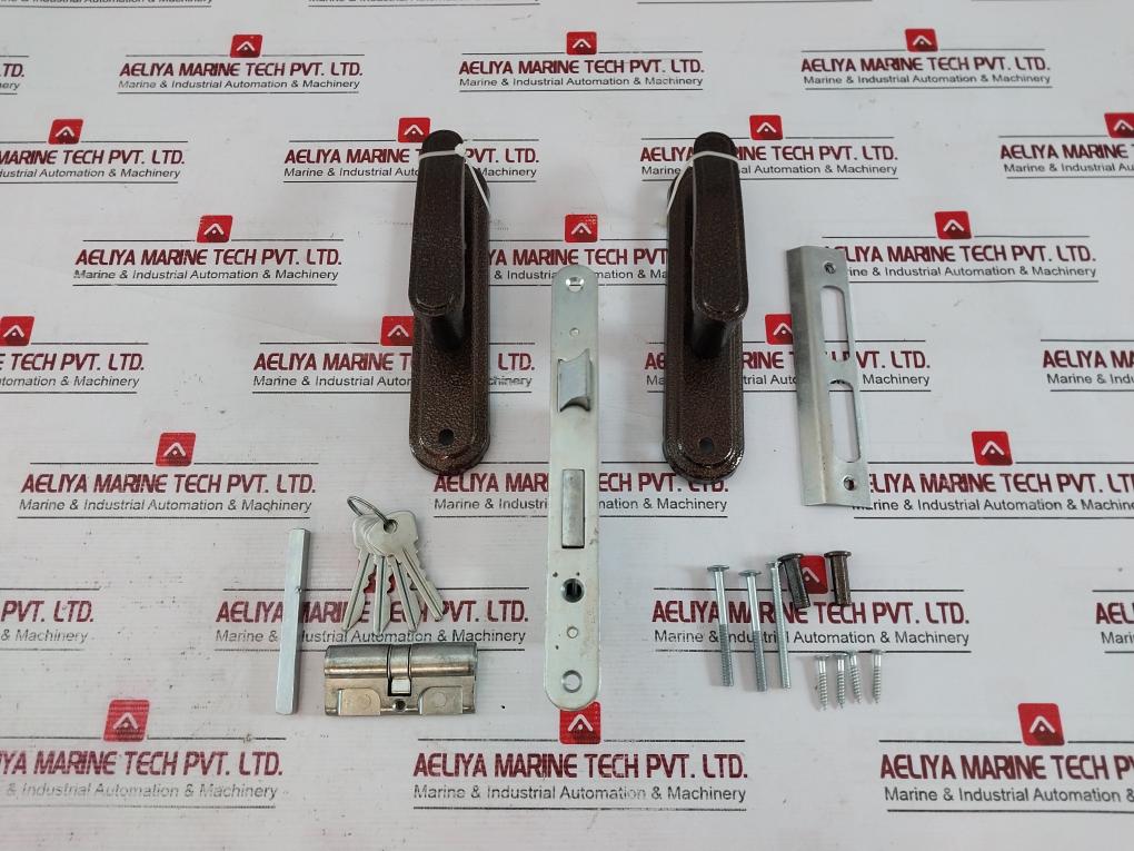 Зенит 3B4-3.03 Mortise Cylinder Lock With Latch & Bronze Handle Set