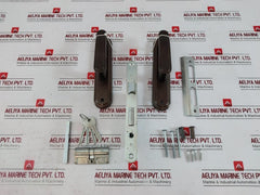 Зенит 3B4-3.03 Mortise Cylinder Lock With Latch & Bronze Handle Set