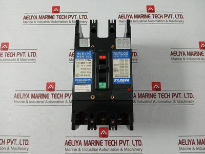 3P Molded Case Circuit Breaker 175A Ac600V 22Ka Hyundai Hbh-203