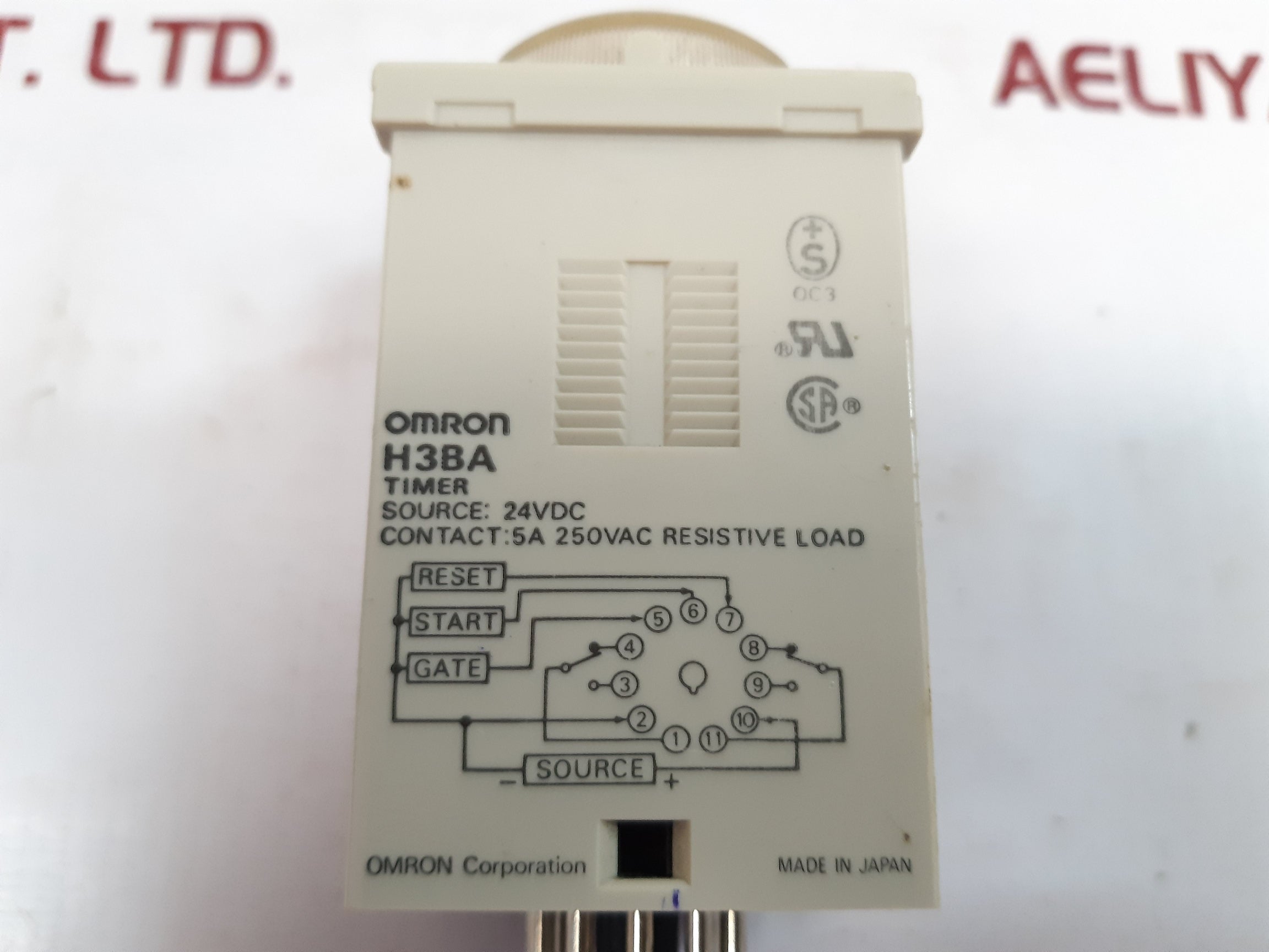 Omron H3Ba Timer Relay 0 To 1.0 Min 24Vdc