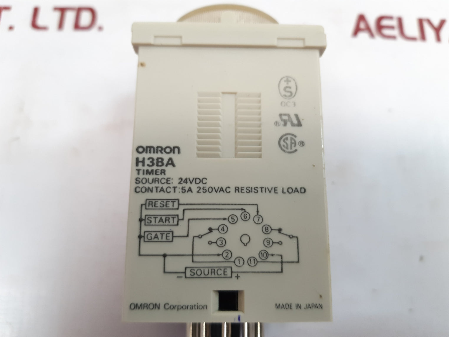 Omron H3Ba Timer Relay 0 To 1.0 Min 24Vdc