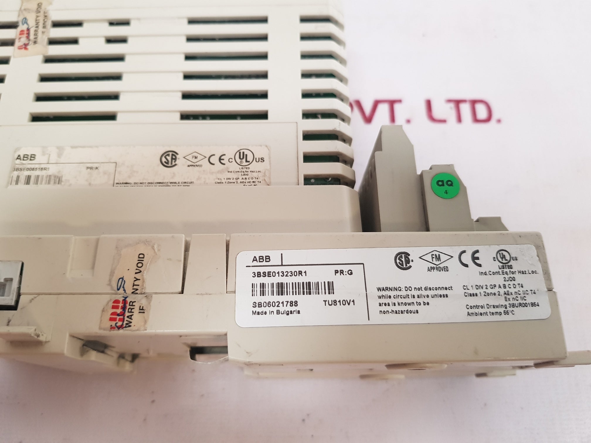 Abb Ai830 3Bse008518R1 Digital Input Module With 3Bse013230R1 Base
