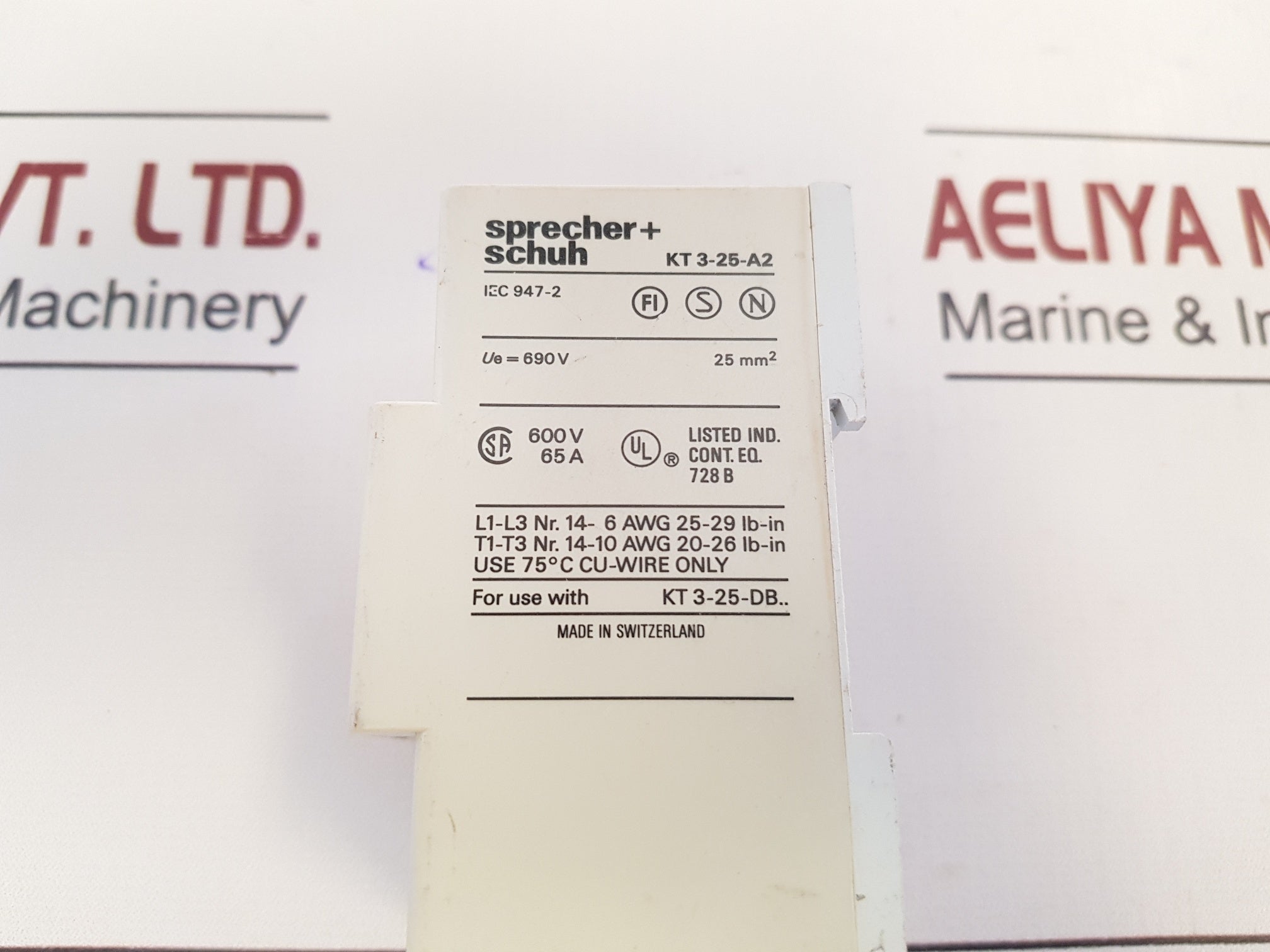 Sprecher+Schuh Kt3-25-a2 Motor Protector