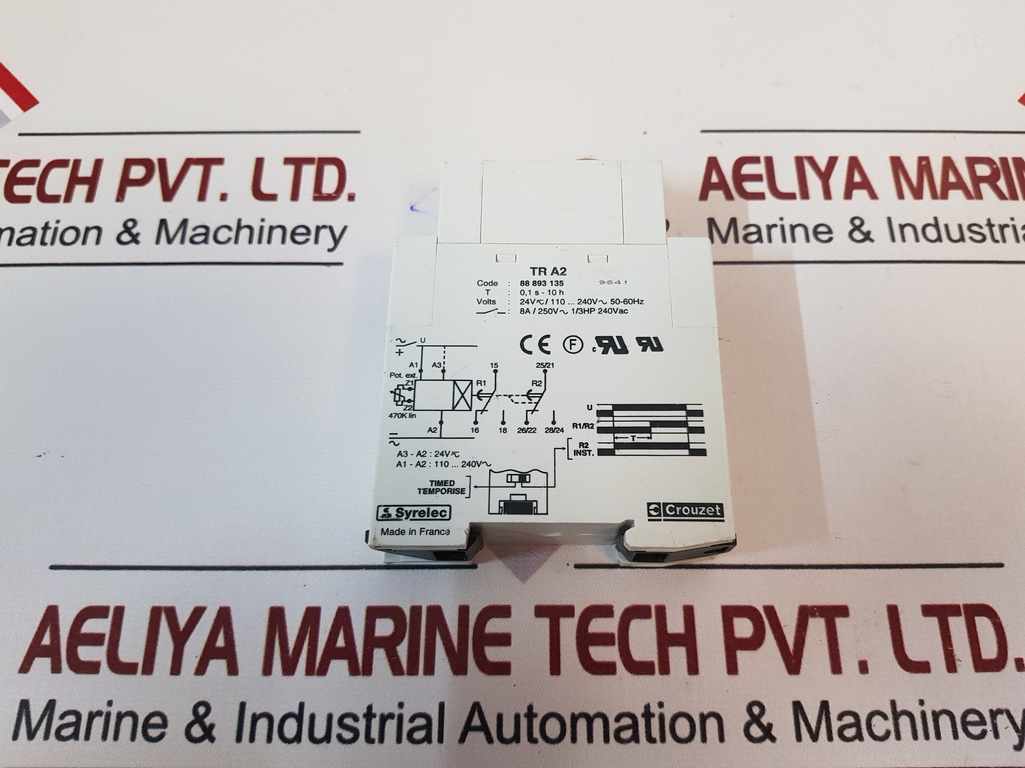 Crouzet Tr A2 Time Delay Relay 88 893 135