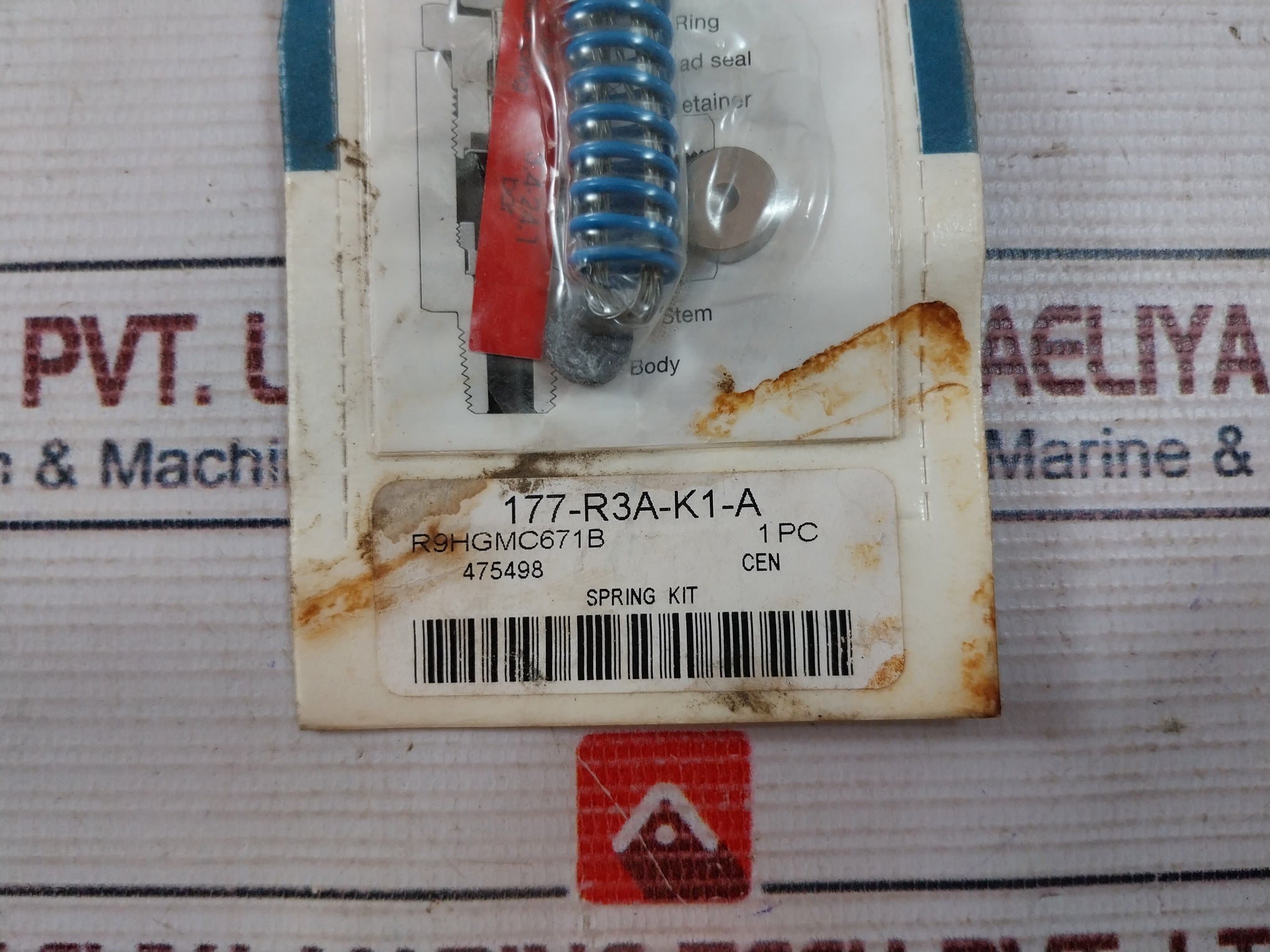 Swagelok 177-r3A-k1-a Spring Kit For R3A Series