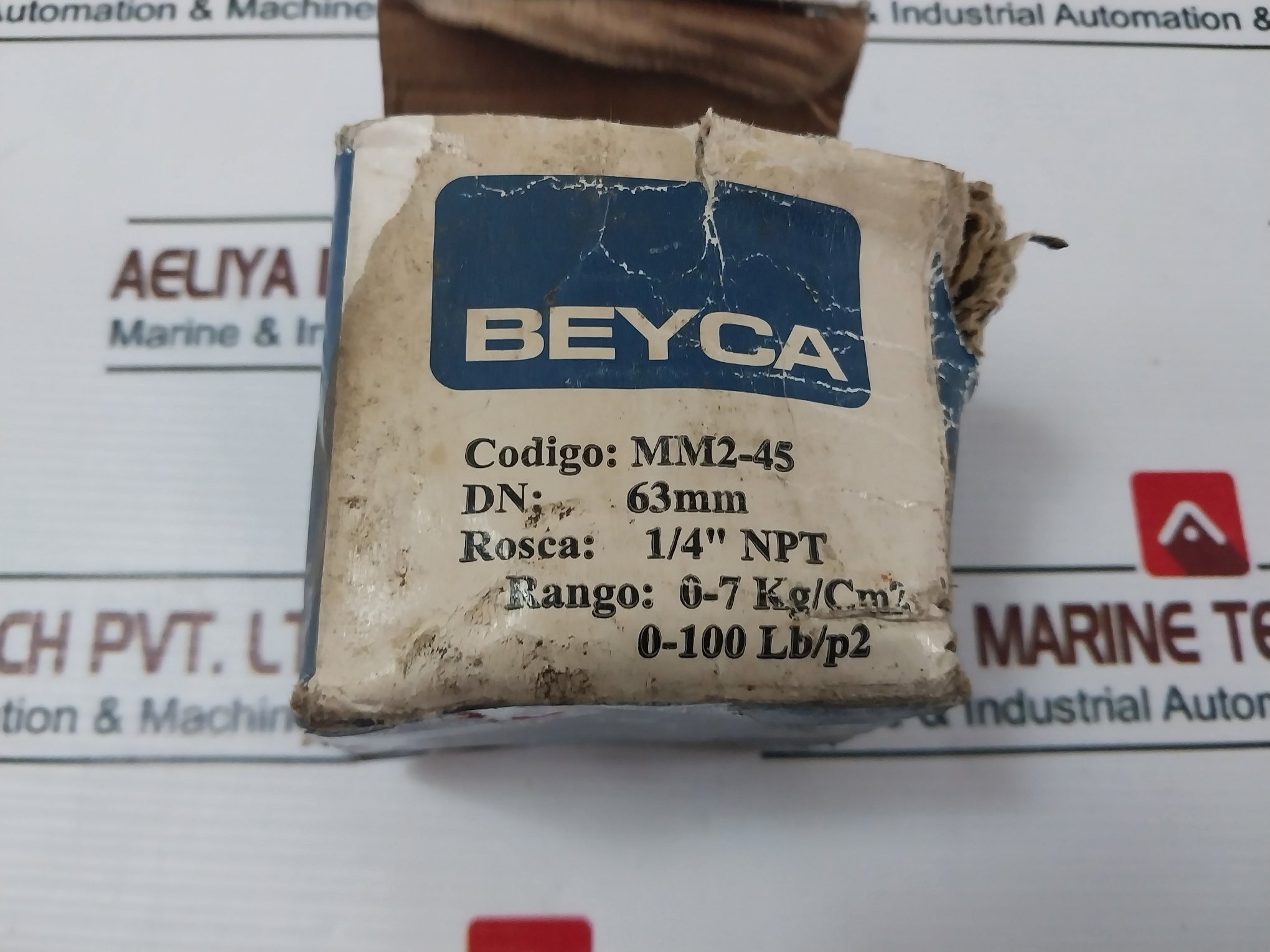 Beyca Mm2-45 Air Pressure Gauge 63 Mm,0-7 Kg/Cm2