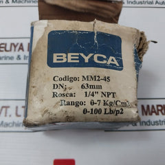 Beyca Mm2-45 Air Pressure Gauge 63 Mm,0-7 Kg/Cm2