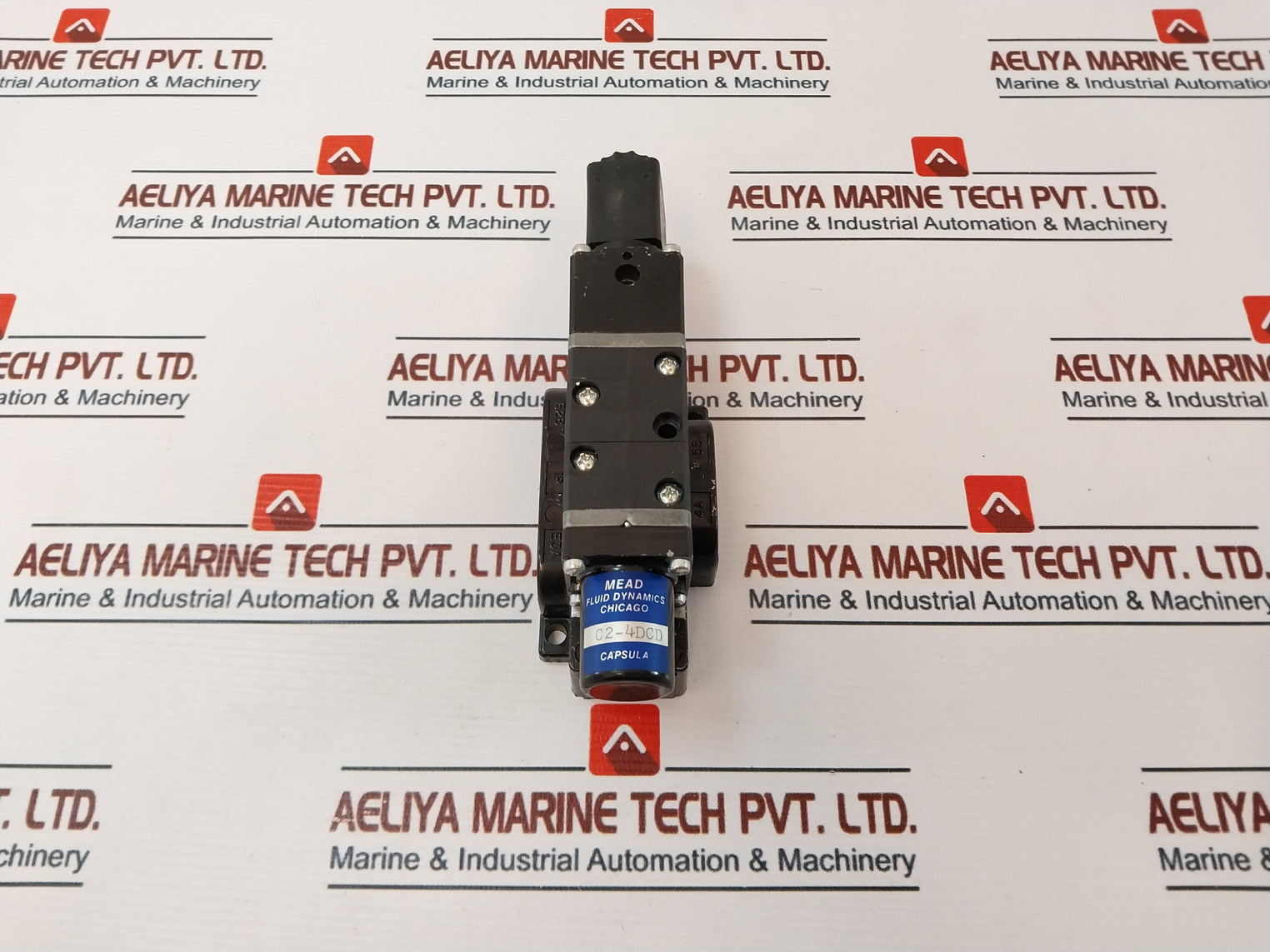 Mead Fluid Dynamics C2-4Dcd Block And Solenoid Valve 24Vdc 6.5W