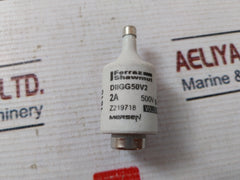 Lot Of 5X Ferraz Shawmut DIIGG50V2 Fuse Link 2A 500V