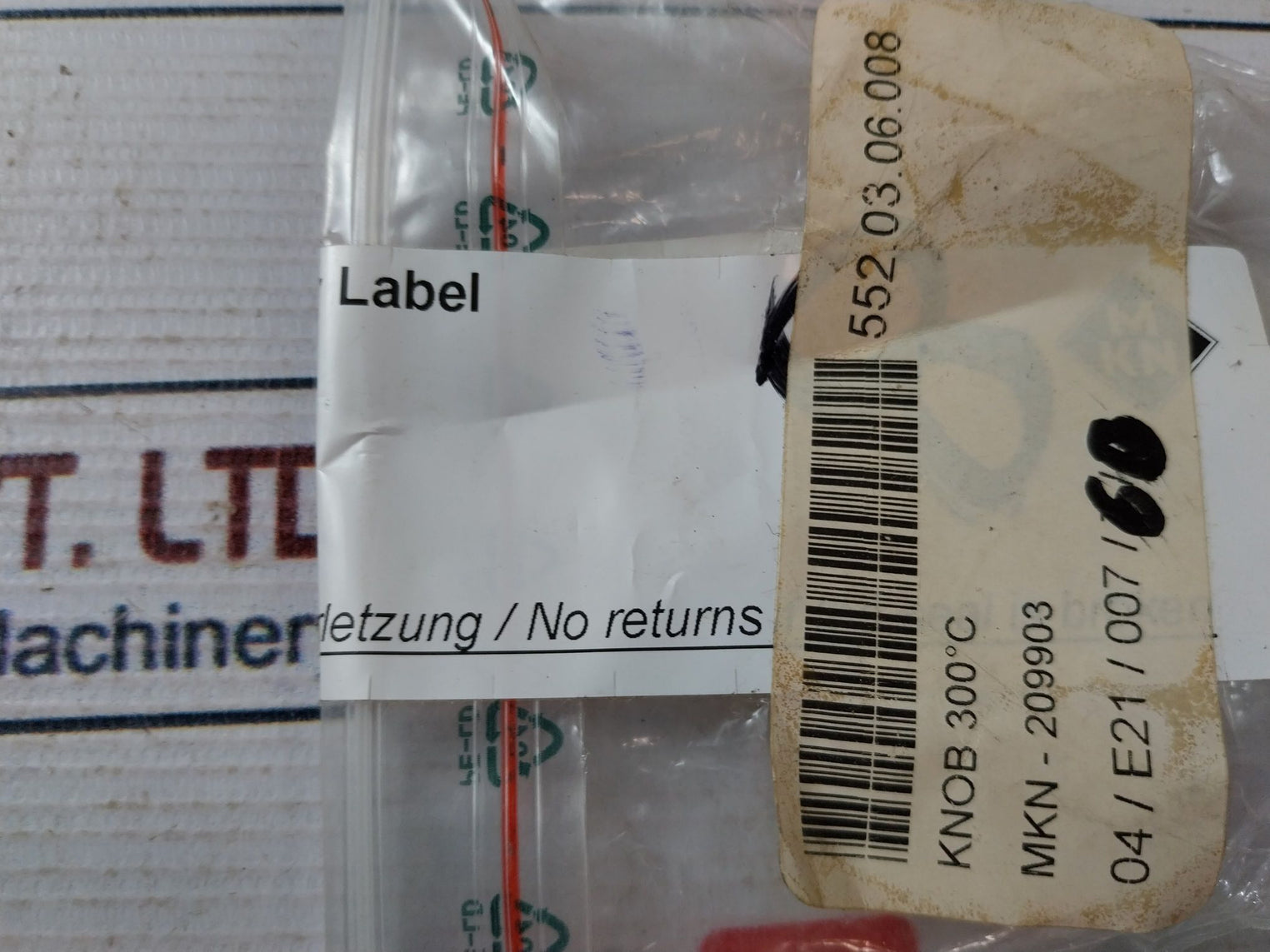 Mkn 209903 Black Handle Knob V-300?C